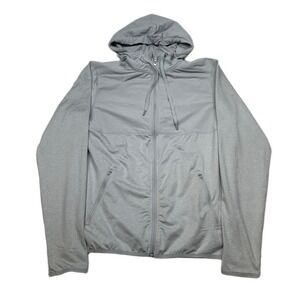 Kirkland Signature Full Zip Hoodie Mens‎ Small Gray Jacket Lightweight